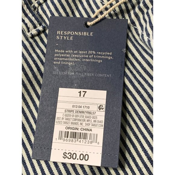 XXL - Womens High-Rise Casual Fit Railroad Straight leg Chino Pants - Blue - Picture 4 of 8